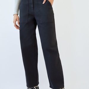 Aritzia Wilfred Free Modern Utility Pants Black 6